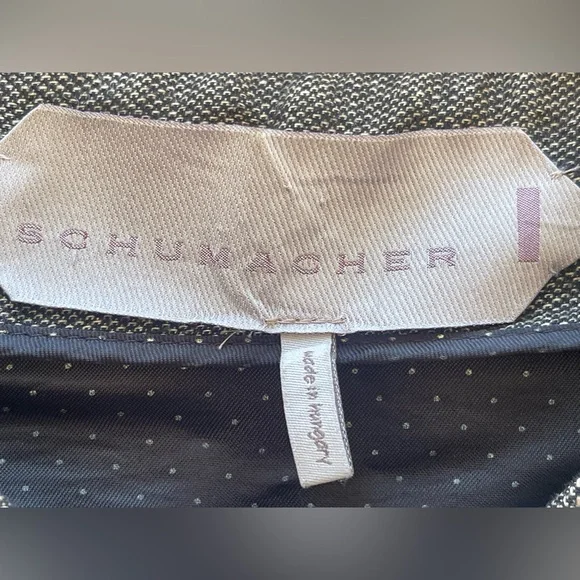 SCHUMACHER BrownSplit Front Back Blazer Sz S
